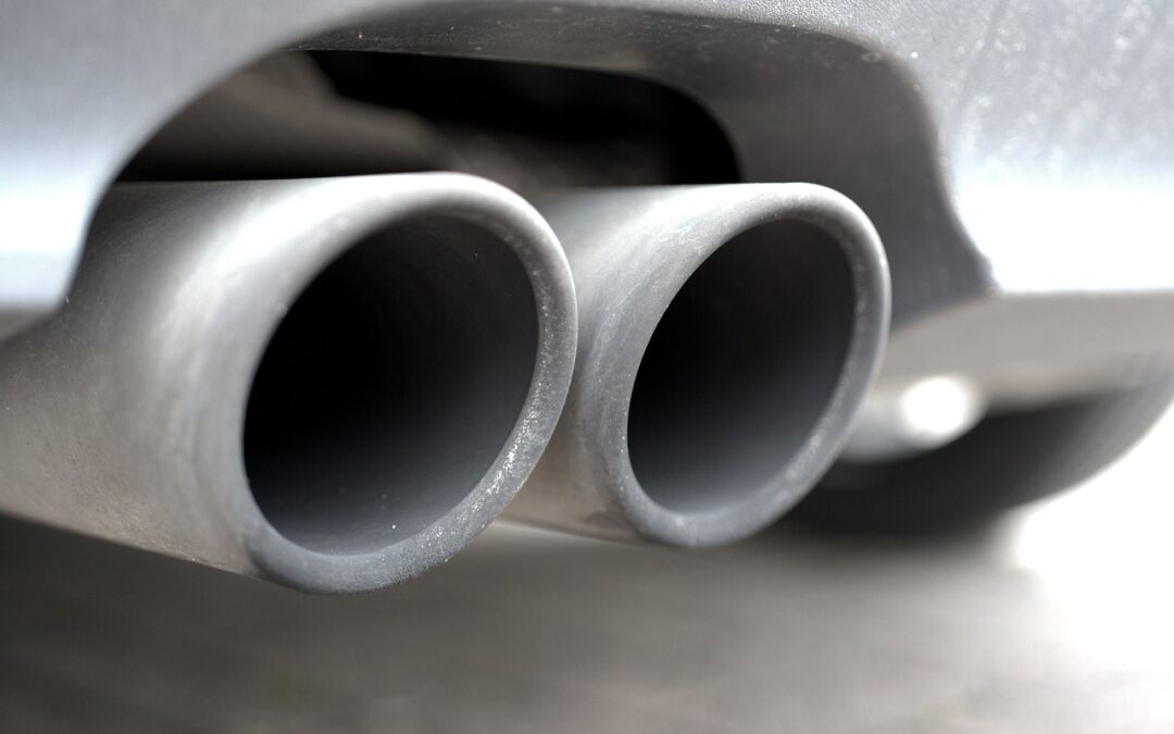 Close-up picture of car exhaust